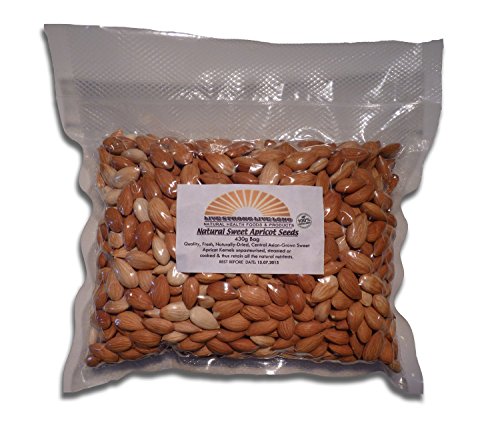 Sweet Apricot Seeds Raw 100% Organic (Kernels) 430g Bag 15oz