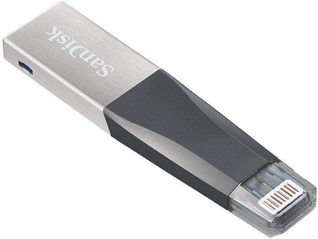 Sandisk 128GB USB 3.0 iXpand Mini Flash Drive Stick compatible with iPhone 6, 7, 8, 10, 11 & iPad (Renewed)
