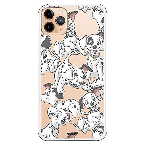 Fundas Iphone 11 Pro Max Disney Funda para iPhone 11 Pro MAX Oficial de 101 Dálmatas Cachorros Siluetas para Proteger tu móvil. Carcasa para Apple de...