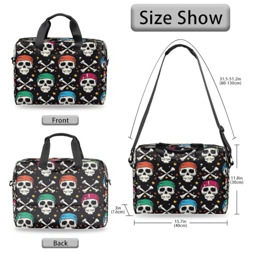 Bolsa para portátil con diseño de calavera 15.6 pulg miniatura 6