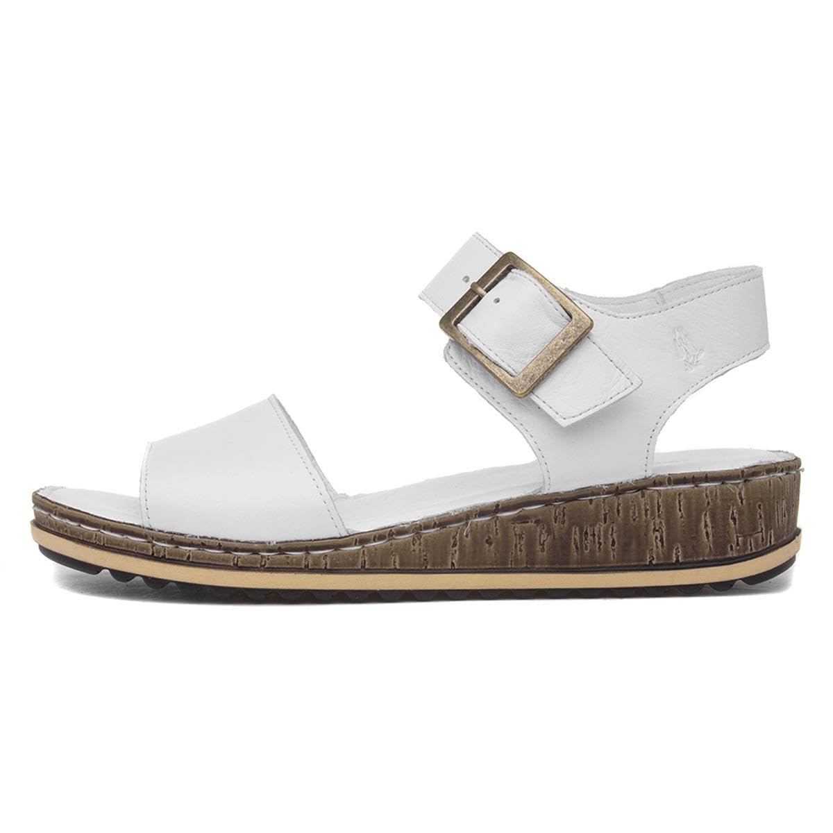 Hush Puppies Womens Ellie Wedge Sandal, White, 6 UK