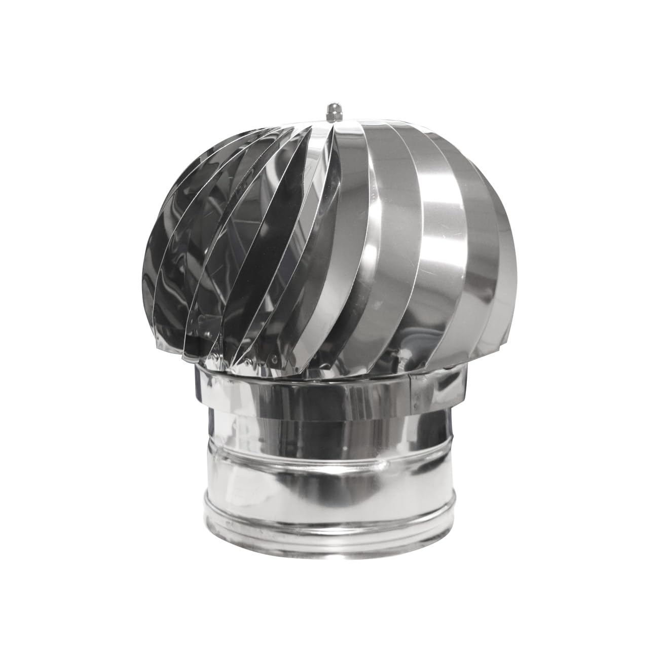 Aspirateur éolien inox ø 200 mm extracteur de fumée à base ronde pour conduit de cheminée 1322I