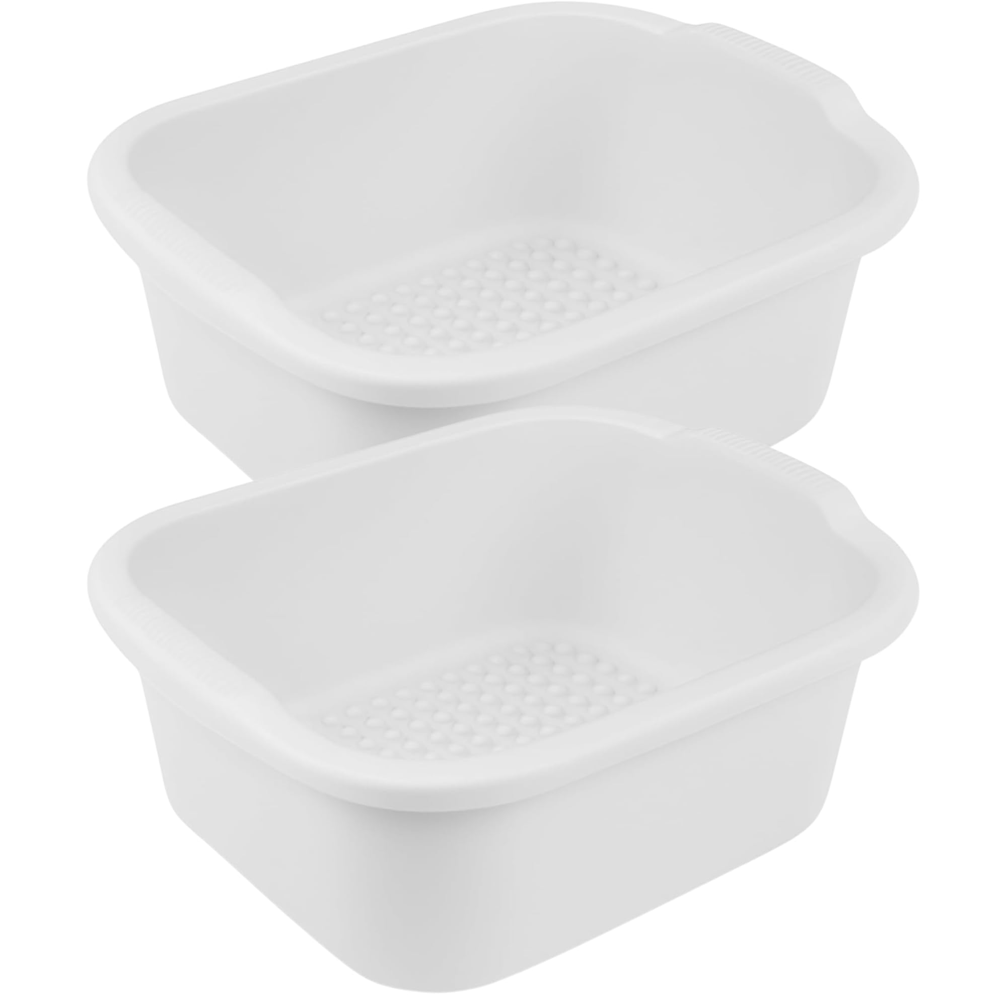 White Plastic Wash Tub - Foot Soak Basin -14 White Plastic Wash Tub - Foot Soak Basin -14