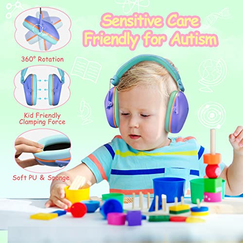 Onhear Kids Noise Cancelling Headphones, NRR 26dB Kids Ear Protection Earmuffs for Autism, Toddler, Children, Noise Cancelling Sound Proof Earmuffs/Headphones for Concerts, Air Shows, Fireworks - Image 4