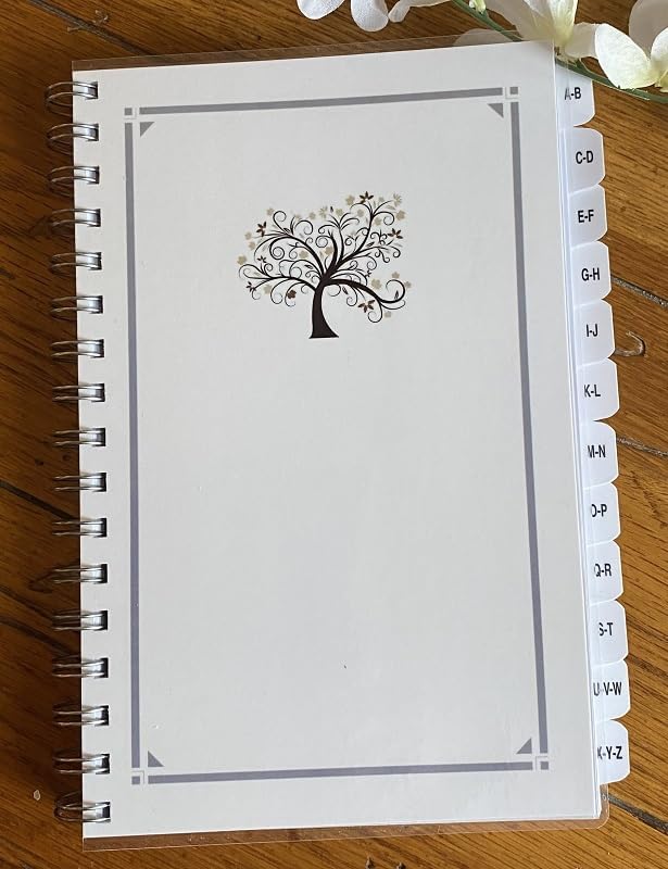 Large Print Password Book, Internet Address Book with Alphabetical Tabs Personalized Free