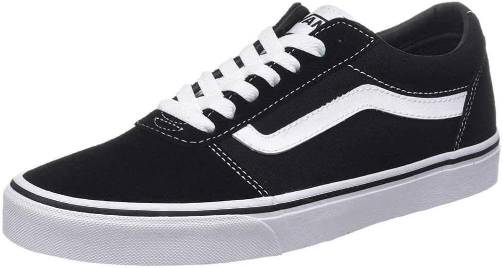 Vans Old Skool Leather, Unisex-Adults' Low-Top Trainers, Black, 4.5 UK