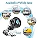 Tvird 12V 6''Electric Car Fan,Car Cooling Fan with Suction Cup,360 Degree Adjustable Car Fan with Air Purification Function&Speed Control,Quiet Vechile Fan for Truck Van SUV RV Boat