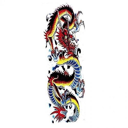 Grashine long last temporary tattoos Full arm colorful