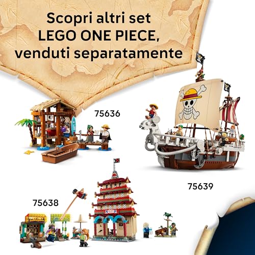 ONE PIECE La Tenda del Circo di Bagy il Clown - Giocattolo Interattivo con 4 Minifigure tra cui Luffy, Nami e Zoro, e 2 Poster Ricercato - Regalo per Bambini, Bambine e Fan da 8 Anni - 75637 - Lego - Immagine 8