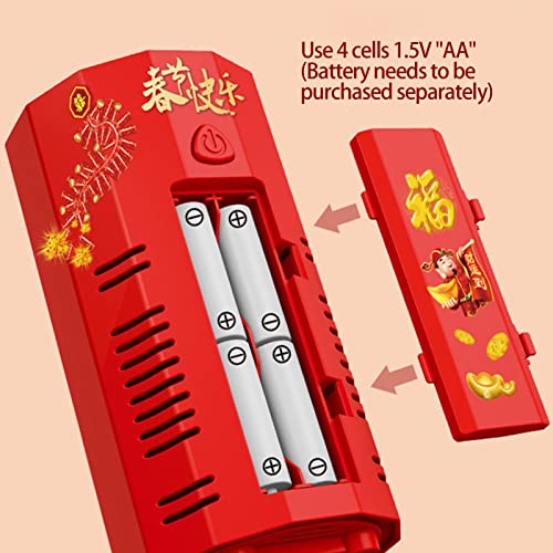 Máquina elétrica de bolhas - Máquina automática de bolhas de fogos de artifício com luzes e música |