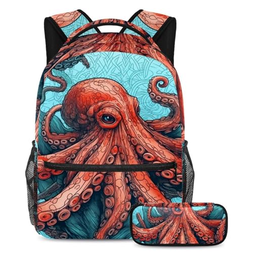 Sac à dos pieuvre pop art : fini le mal de dos avec ce grand cartable