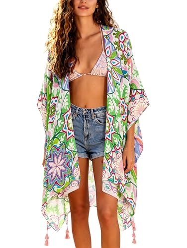Image of Breezy Lane Kimonos for Women Swimsuit Coverups Beach Cover Up Swimwear Cardigan Summer
