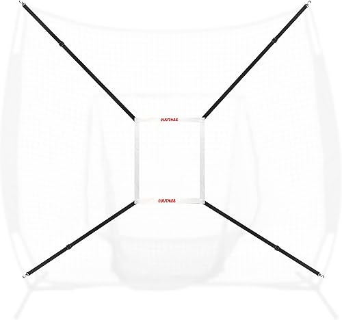 Objetivo de zona de ataque ajustable para red de béisbol y softbol, lanzamiento, bateo, caza, práctica para red de golpeo de béisbol de 7 x 7