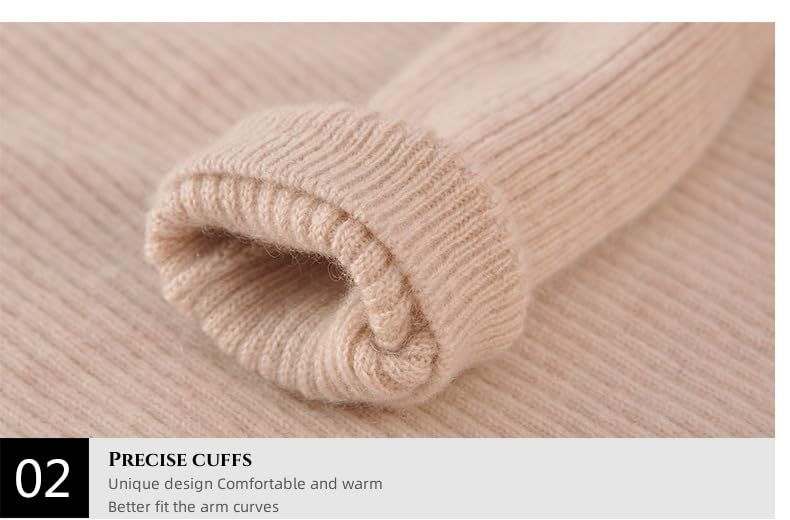 Image of Women's Mock Neck Sweater|Soft Stretch Knit Turtleneck Top|Casual Chic Office Wear