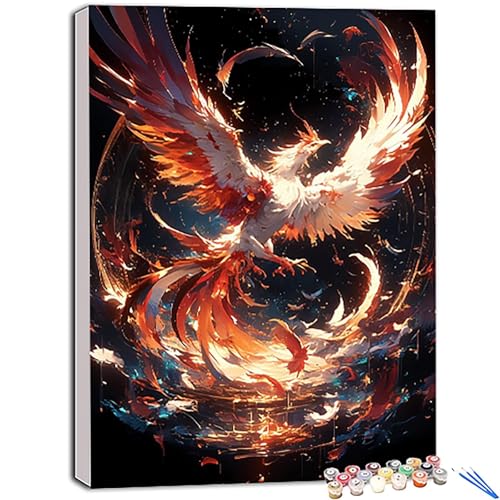  G |Lbg l 60x80 cm, tFjbNX yCgoCio[ SҌ ɂAN ʊG̋C DIY lC hG  | |pi, Paint by Numbers for Home Wall Decor,