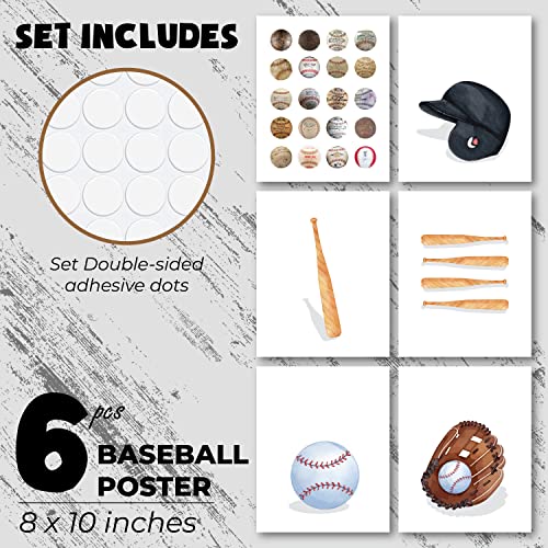 97 Decor Vintage Baseball Wall Decor - Baseball Room Decor For Boys Sports Wall Art, Baseball Poster For Teen Kids Bedroom, Baseball Pictures Sport Art Print For Man Cave Decorations (8X10 Unframed) #TOP1