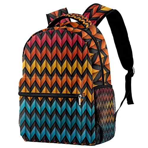 Sac à dos de voyage zig zag chevron stylé pour garçons