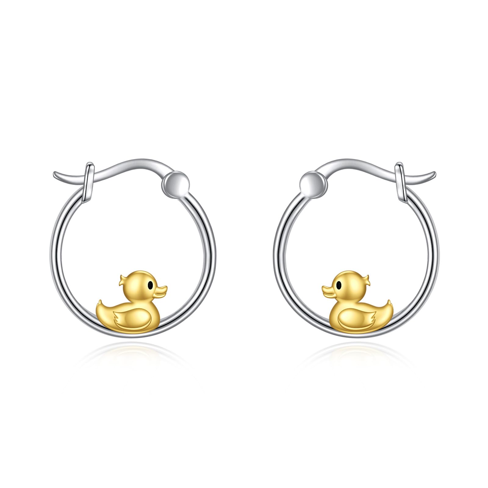 POPLYKE 925 Sterling Silber Hochlandkuh/Kuh/Axolotl/Kaninchen/Krokodile/Unicorn Ohrringe für Frauen Tiere Ohrringe für Mädchen