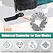5 Pcs Oscillating Saw Blade Adapter, 1 Inch Diameter Multitool Shank Adapter, Universal Oscillating Tool Accessory, Multi-Master Power Tool for Saw Blade Woodworking