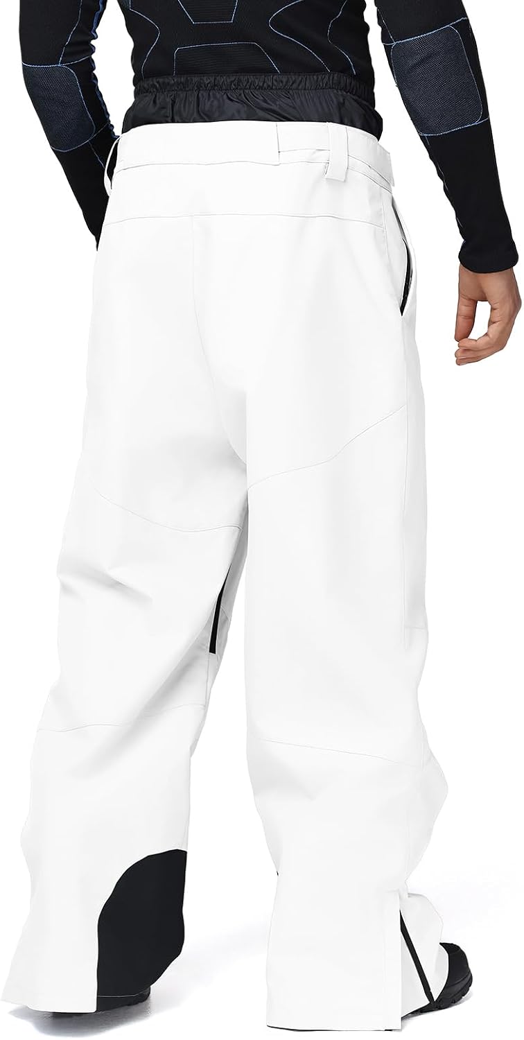 WOWULOVELY Womens Mens Ski Pants Baggy Cargo Snow Pants Loose Fit Waterproof Windproof Insulated Warm Insulated Winter Sport