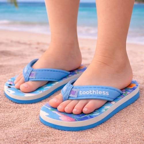 Image of toothless Kids Printed Flip Flop | Soft EVA Sole | Anti-Slip | Comfortable Wear | Lightweight | Durable | Summer Footwear for Boys & Girls | Casual Slippers