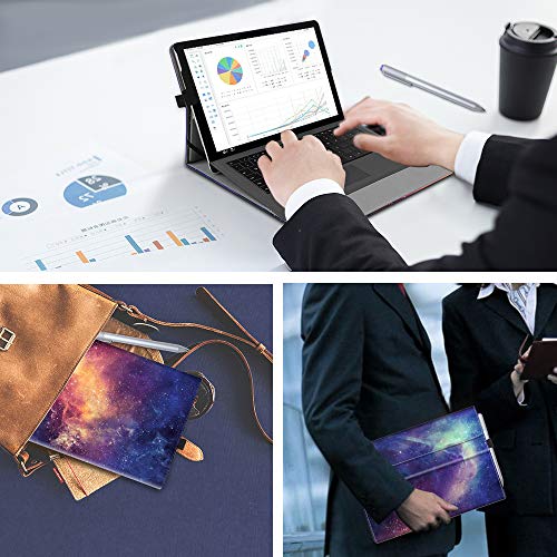 Fintie Case For Microsoft Surface Go 3 (2021) / Surface Go 2 (2020) / Surface Go (2018) - Multiple Angle Viewing Portfolio Business Cover, Compatible With Type Cover Keyboard (Galaxy) #TOP6