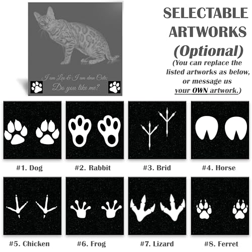 Image of ADFSTONE 16 inch Pet Memorial Stones Personalized Dog Remembrance Gifts, Customized Cat Picture Grieving Plaque, DIY Gravestone, Custom Sympathy Photo Gift, Animal Grave Markers, Little Tombstones