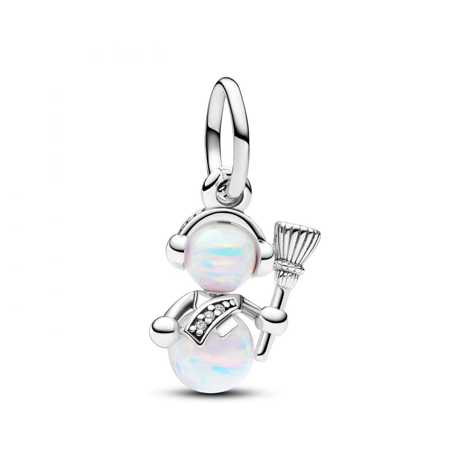 Pandora Opalescent Snowman Dangle Charm - Female - Jewellery - Gray - One Size - Accessories