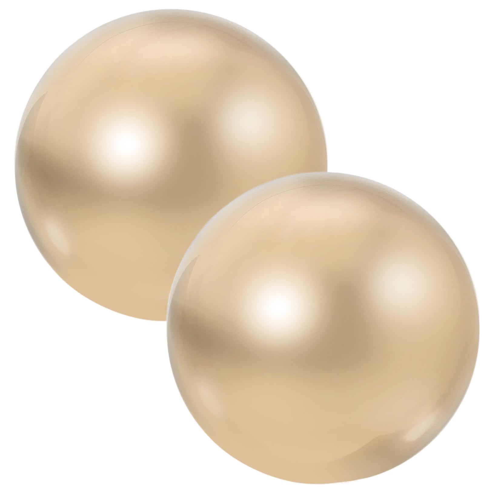Bolas de Masaje de Latón Dorado para Manos, 2 Piezas, Balones de Ejercicio Pequeñas para Relajación y Decoración en Casa o Gimnasio