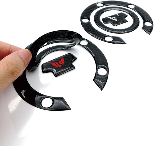 Miniatura 3 de Motorcycle Fuel Tank Gasket Motorcycle 3D Carbon Fiber Fuel Tank Cap Cover Pad Protector Decals Stickers for Y&AMAHA MT03 MT07 MT09 MT10 Tracer FZ09