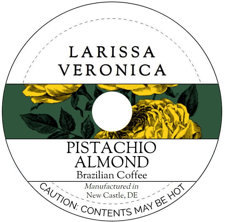 Pistachio Almond Brazilian Coffee (Single Serve K-Cup Pods) (Gourmet, Naturally Flavored, Whole Coffee Beans) (12 pods, ZIN: 577266)