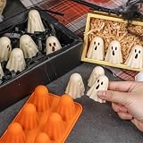 Silikonowa Forma do Pieczenia Duchów Halloween, Zestaw 2 szt.