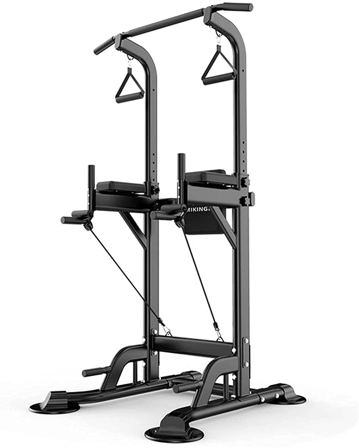 Power Tower Dip Station Pull Up Bar Station con fabricante de banco, gimnasio en