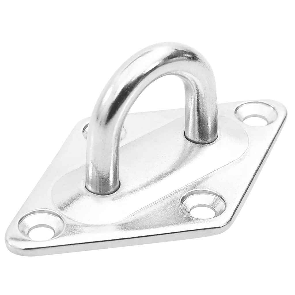 8-tlg. Sonnensegel Zubehör Set Edelstahl mit Wandhalterung, Karabinerhaken und Spanner für Markise, Sonnenschutz, Outdoor Garten und Terrasse Befestigung