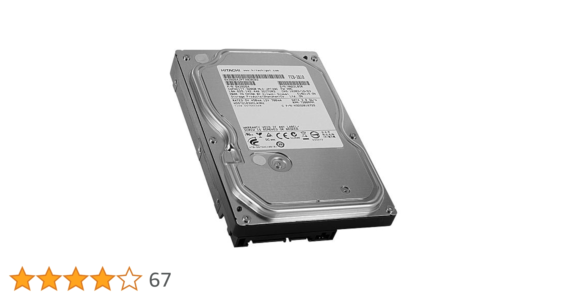 Amazon | 日立 HGST 3.5インチHDD(SerialATA)/容量:500GB/回転数