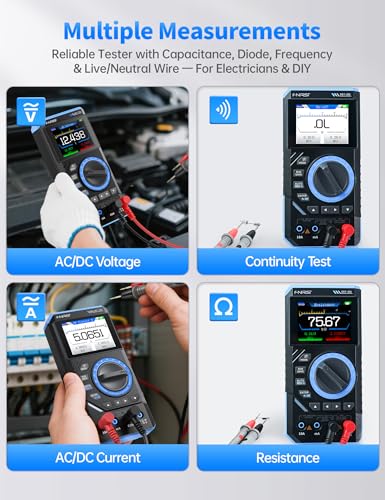 Image of FNIRSI DST-201 3IN1 Digital Multimeter 19999 Counts TRMS, 1MHz Bandwidth Handheld Oscilloscope Multimeter DDS Generator, 5MSa /s Sample Rate, AC /DC Voltage Current Capacitor Resistor Diode By Skyking