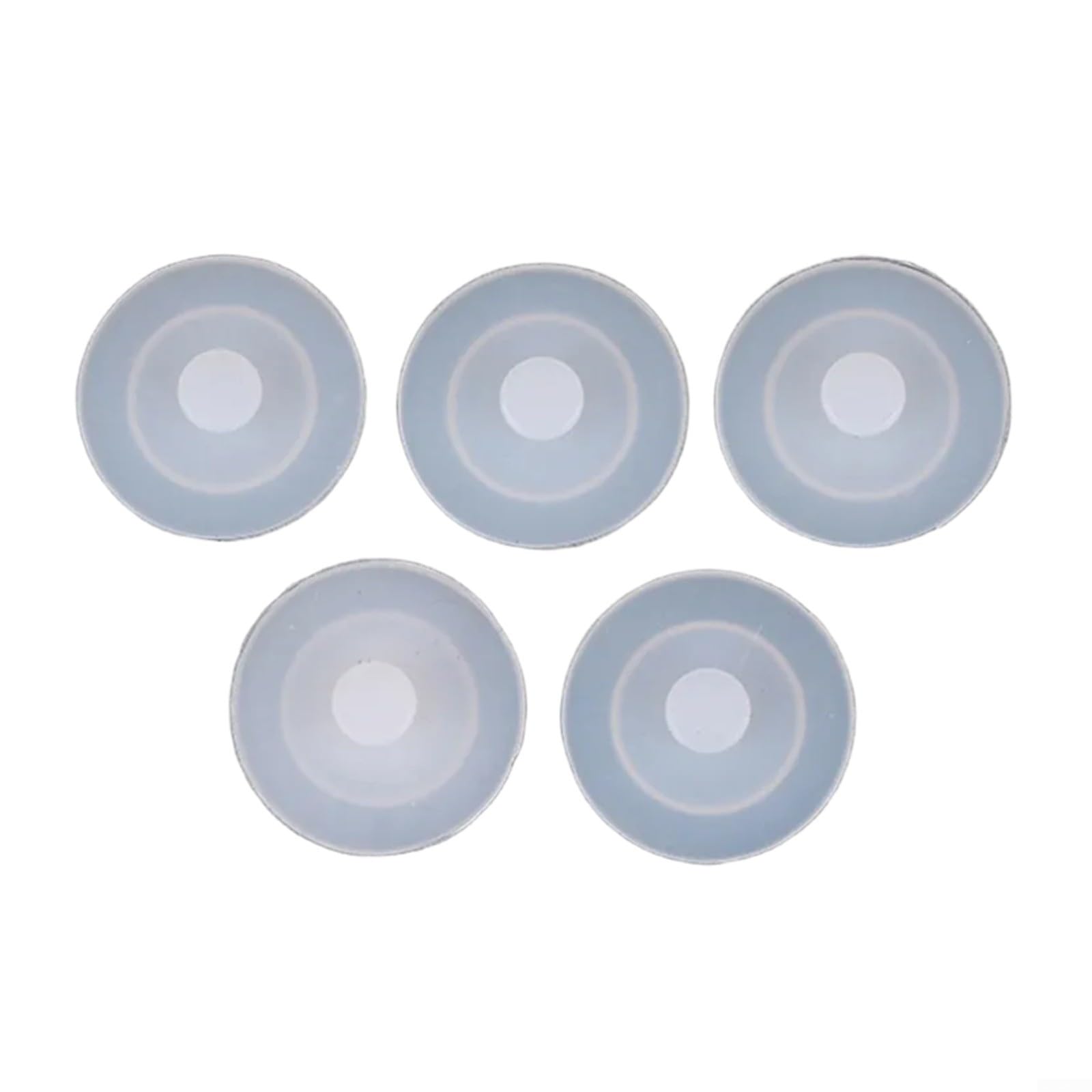 ComfyHarbor 5PCS Silicone Lid For Travel Tumbler Mug Vacuum Bottle, White Leak-Proof Sealing Gaskets Replacement Parts, Standard Size Stopper Seal(B)