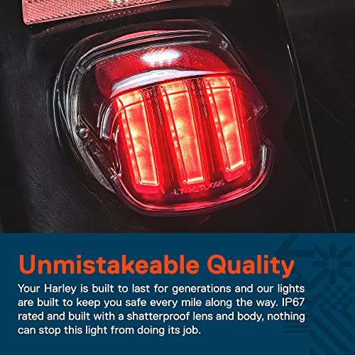 True Mods Led Brake Tail Light For Harley Davidson [Dot Approved] [Claw-Design] [Plug-N-Play] - License Running Taillight For Harley Sportster Dyna Fatboy Softail Road King Glide Electra Heritage #TOP4