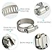 TUPARKA 36Pcs 6mm-51mm 8 Tamaño Abrazaderas Metalicas Tubo Inoxidable,Justable Flexible Manguera para...