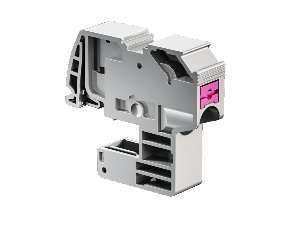Borne dalimentation Push-In Rittal 3456505 grise 1 pièce pour tableau