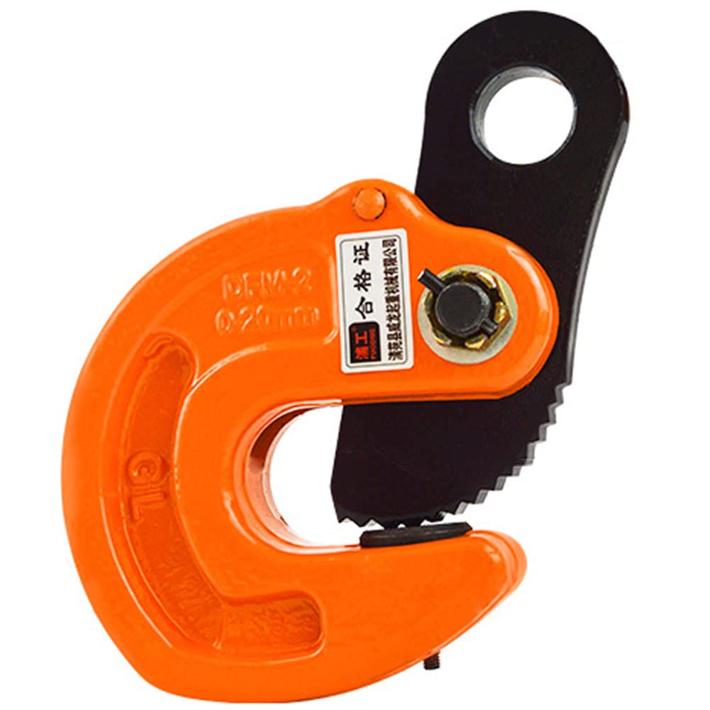 Steel Plate Horizontal Lifting Clamp, Adjustable Jaw Opening, 1/2/3/5/10 Ton Heavy Duty Lifting Tongs for Handling Lifting Equipment(Size:1T)