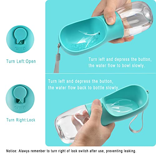 Cibaabo Dog Water Bottle Portable with Food Container & Filter for Travel by Cibaabo - Image 4