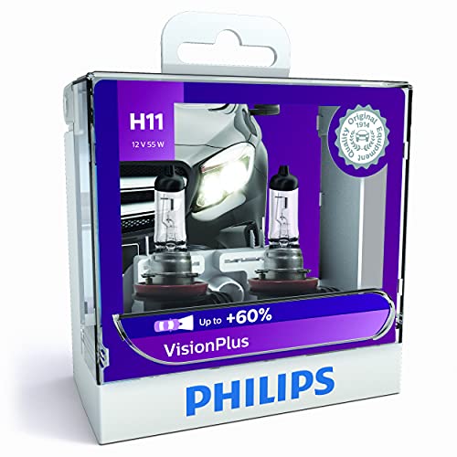 フィリップス 自動車用バルブ&ライト ヘッドライト ハロゲン フォグライト H11 3200K ヴィジョンプラス 車検対応 2個入り PHILIPS VisionPlus 12362VPS2 【Amazon.co.jp限定】