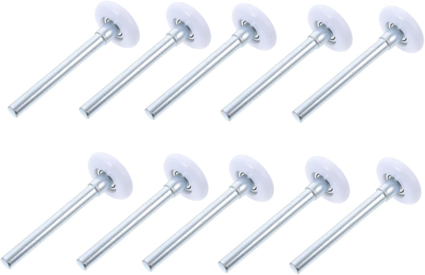 Toyvian 10pcs Nylon Rollers Guide Wheels for Garage Doors Gate Rollers Sliding Gate Heavy Duty Wheel Accessories