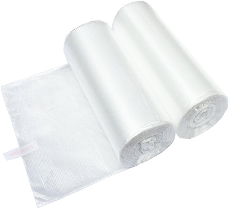 3 Gallon Small Clear Bathroom Trash Bags, Office