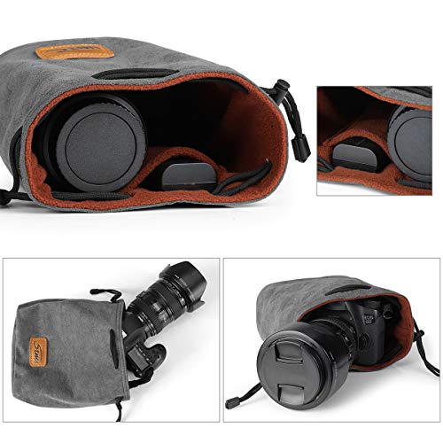 Bolsa Suave para Cámara DSLR con Cordón y Protección miniatura 5