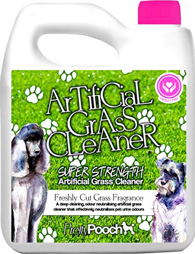 Pretty Pooch Artificial Grass Cleaner For Dogs (10:1 Super Concentrate Makes 10 Litres) Disinfectant and Deodoriser - 1 Litre (Fresh Cut Grass, 1L)