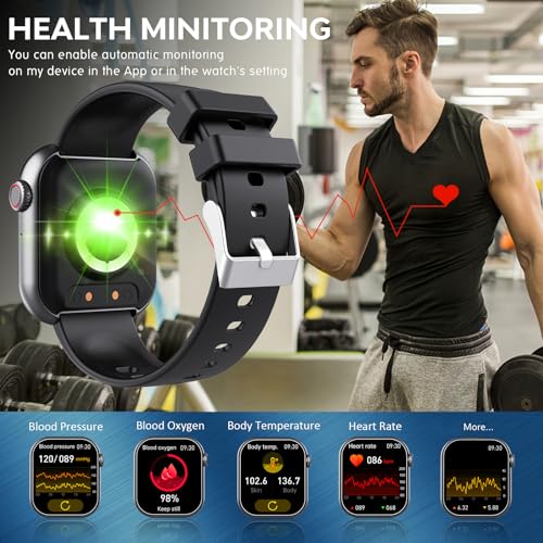 Taucvee SMARTWATCH MEN WOMEN-2024 Smart Watch For Men Women,2024 Smartwatch With Blood Pressure Monitor Heart Rate Monitor Body Temperature 1.88 Inch Bluetooth Watch thumb #1