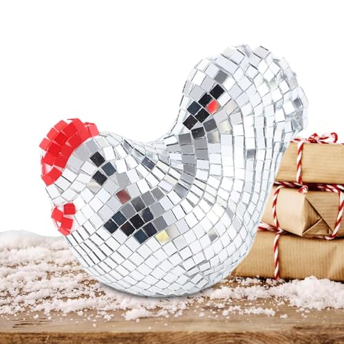 Bolas Reflectantes En Forma De Gallina - Acrilico Reflectante Moderno | Estatua Decorativa para Hogar - para Fiestas de Cumpleaños Thanksgiving Dormitorio Sala de Estar Escritorio