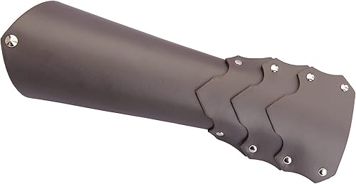 Miniatura 9 de Jeilwiy Brazaletes vikingos medievales de cuero, brazaletes de armadura de brazo, brazalete de cuero, guantelete punk para hombres y mujeres,